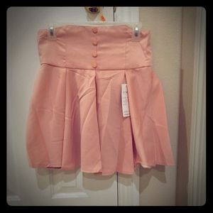 High-Waisted Pleated Skirt